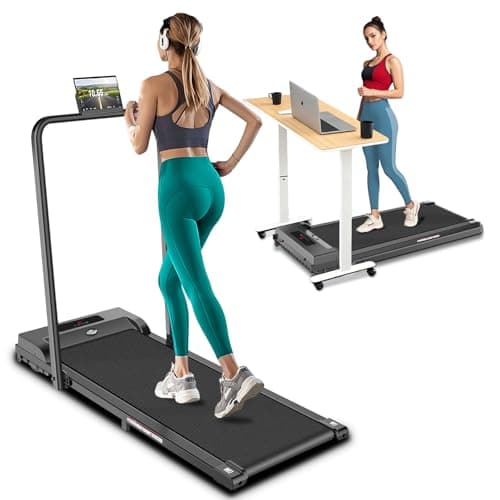 Walking Pad Treadmills, 2.5HP Treadmills with Handle, 3 in 1 Under Desk Portable Treadmill, Walking pad with 300 LBS Capacity, Electric Compact Treadmill for Home, Remote Control