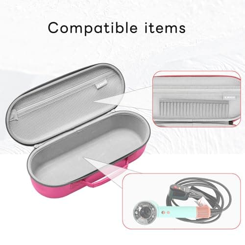 RLSOCO Travel Case for Dyson Supersonic/Supersonic Nural Hair Dryer & Dyson Airwrap/Airwrap i.d./Airwrap Co-anda2x Multi-Styler, Storage Hair Dryer/Airwrap Only for easy travelling - Pink 6