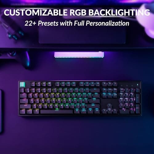 Keychron K10 HE Rapid Trigger Gaming Keyboard Wireless, Hall Effect Magnetic Switch Hot Swappable, 2.4 GHz/Bluetooth/Wired Adjustable Actuation, Full-Size Custom RGB for Mac Windows Linux 6