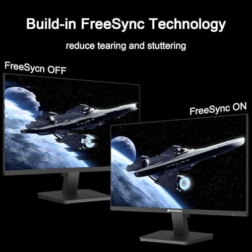 SANSUI 27-Inch IPS Monitor, 120Hz, Full HD 1920x1080, HDMI and DisplayPort, VESA Mountable 3
