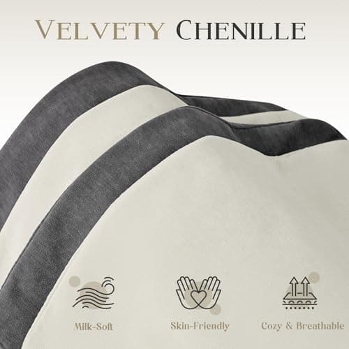 85’’ Sofa Bed, 2 in 1 Sleeper Sofa with Multiple Storage Spaces and Detachable Chenille Cover, Easy to Assemble, Comfy Futon Pull Out Couch for Living Room/Office/Apartment (Beige) 6