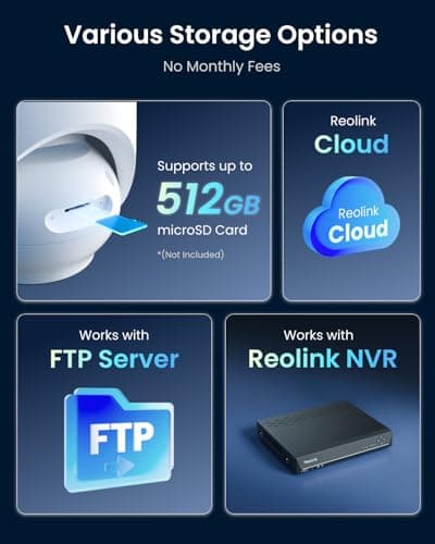 REOLINK CX820 ColorX PoE Security Camera, 4K UHD, True Color Night Vision, F1.0 Super Aperture, 1/1.8'' Image Sensor, HDR Technology, Person/Vehicle/Animal Detection, Spotlight & Siren Alarm 7