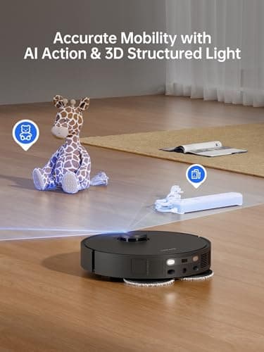 DREAME X30 Ultra Robot Vacuum and Mop Combo, 8300Pa Suction, Mop Extend and Mop Self Cleaning with 140°F Water, Removable & Liftable Mop, Self Refilling, Mop Self Drying, Smart Carpet Cleaning 8
