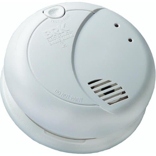 First Alert BRK 7010B Hardwired Smoke Detector with Photoelectric Sensor and Battery Backup , White