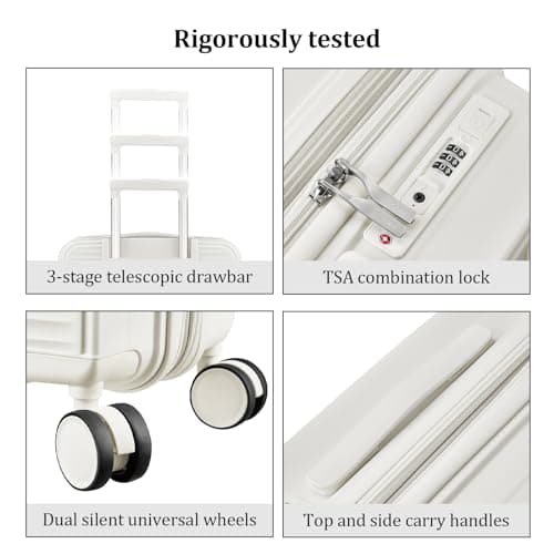 Joyway Carry on Luggage Airline Approved, Expandable 20 Inch Carry-on Suitcase with Spinner Wheels and Charger, Hard Shell Lightweight Rolling Travel Luggage with TSA Lock 5