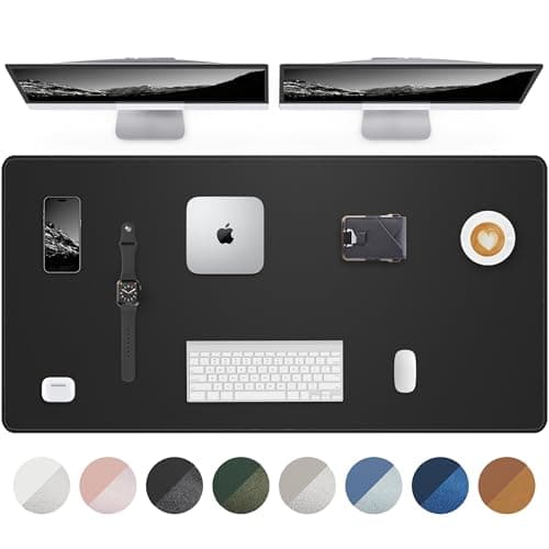 Large Desk Mat 55"x24" - Premium Non-Slip Desk Pad, Waterproof and Scratch-Resistant Office Desk Protector, Large Desk pad Workspace Mat for Home and Office(Black)