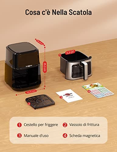 PARIS RHÔNE PE-AF014 Air Fryer, Black 8