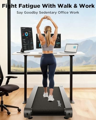 Jogwell Walking Pad Treadmill with 20%/15%/12% Auto Incline, Max 400/350lbs Capacity Treadmills for Home Office Under 35dB, Spacious Running Area, Vertical Storage, 3/3.5HP Brushless, APPJW05 5