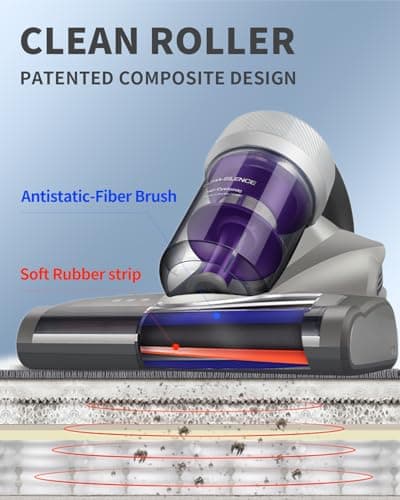 Jimmy Mattress Vacuum Cleaner, Anti-allergen Bed Vacuum Cleaner with UV-C Light & High Heating Tech, 14Kpa Suction 480W Powerful Handheld Vacuums for Dust & Pet Hair(JV35, Corded) 7