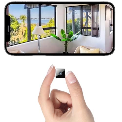 Only 0.9 Inch Mini Wireless Security Camera, Small Home WiFi 1080P Micro HD Magnetic Nanny Cam with Motion Detection, Cloud & SD Storage, Night Vision, Tiny Cameras for Home Pet Office Indoor Outdoor