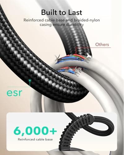 ESR for Magsafe Charger with Kickstand, 15W Wireless Charger, Magsafe Charger for iPhone 17/16/15/14/13/12, AirPods 4/3/Pro/Pro 2,Galaxy S25,Strong Magnetic Charging Pad with Type-C Cable,Black 6