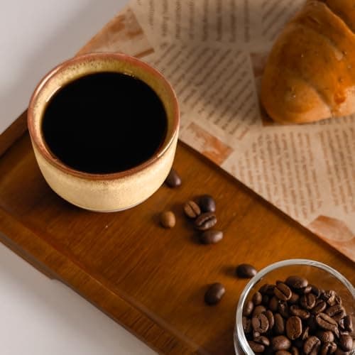 INGOFIN Ceramic Espresso Cup Set - Espresso Cup Set for Coffee and Tea, Espresso Accessories for Espresso Machine, Coffee Mug for Cafe, and Restaurant, Pack of 4, Brown, Microwave & Freezer Safe 6