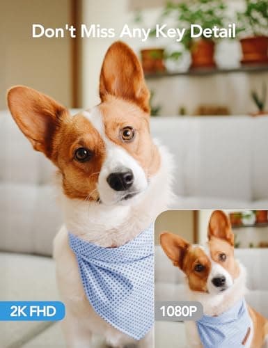 GNCC 2K Cameras for Home Security-Indoor Pan/Tilt Cameras for Baby Monitor/Pet Camera with Phone App, Night Vision, Motion Detection, 2-Way Audio, 24/7 SD Recordings, 2.4Ghz WiFi (2Pack) 7