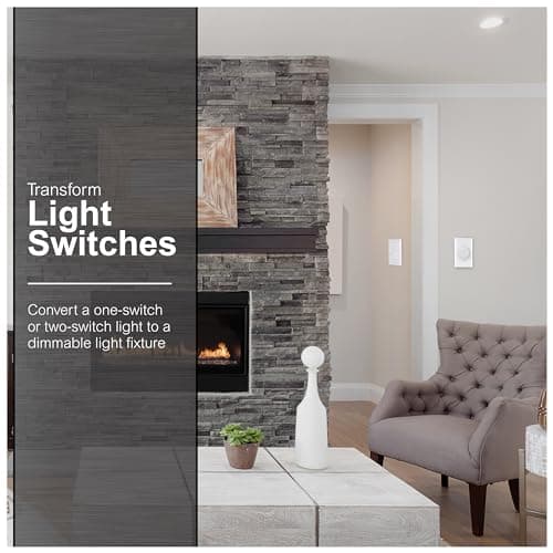 GE Single Pole Rotating Dimmer Switch, Rotate On/Off, Use with Dimmable LED, CFL, and Incandescent Bulbs, Includes Two Knob Colors, UL Listed, White/Light Almond, 18021 6