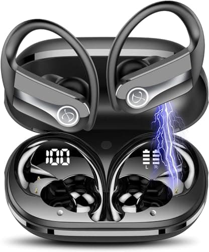 Jesebang Wireless Earbuds, Bluetooth Headphones 5.3 HiFi Stereo Earphones, Bluetooth Earbud 40H Playtime in-Ear Earbud, IPX7 Waterproof Earphones for Android iOS