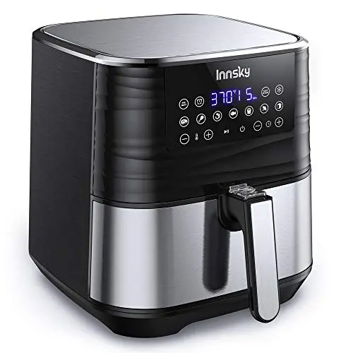 Innsky Air Fryer XL 5.8 QT, 【2022 Upgraded】 11 in 1 Oilless Air Fryers Oven, Easy One Touch Screen with Preheat & Delay Start, ETL Listed, Airfryer 1700W for Air Fry, Roast, Bake, Grill, Recipe Book 8
