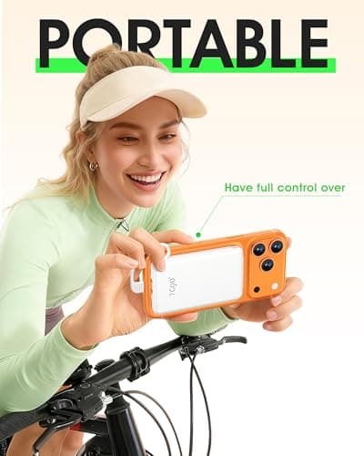 TG90° 5000mAh Small Portable Charger Built in AC Wall Plug and Cables, Card Size Power Bank with USB C Cords for Phones, 3 Output External Battery Pack Compatible with iPhone, Android Devices 7