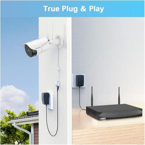 WEILAILIFE 【2-Way Audio ＆ 5MP High Definition】 Outdoor/Home Wireless Extended Security Camera, Bullet Exterior Surveillance, IP66 Waterproof 8