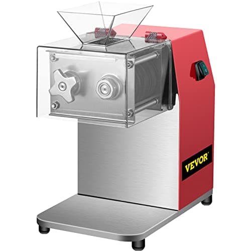 VEVOR Commercial Meat Cutting Machine, 551 Lbs/H 850W Meat Shredding Machine, 3.5mm Blade Electric Meat Cutter, Stainless Steel Restaurant Food Cutter, for Kitchen Supermarket Lamb Beef Chicken, Red 9