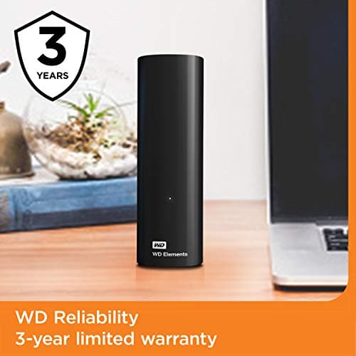 WD 3TB Elements Desktop Hard Drive HDD, USB 3.0, Compatible with PC, Mac, PS4 & Xbox - WDBWLG0030HBK-NESN 6