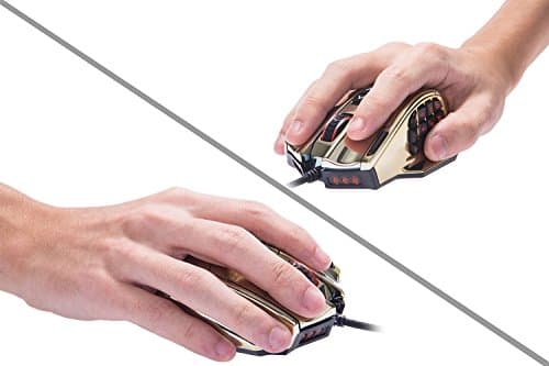 UtechSmart Venus 16400 DPI High Precision Laser MMO Gaming Mouse Vacuum Plating Version Champagne Gold ¡­… 6