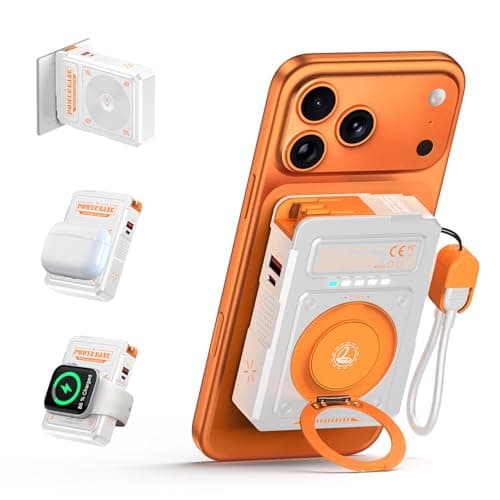 ummz for Magsafe Battery Pack 10000mAh,5-in-1 Magnetic Portable Charger with Wall Plug, Wireless Power Bank for Apple Watch,22.5W Fast Charging PowerBank for iPhone 17 Pro Max/16/15/14/13/12