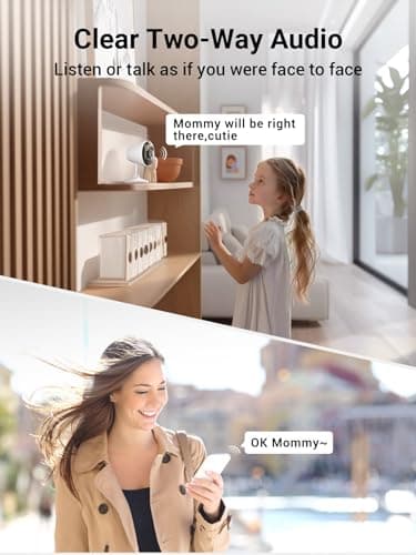 [5G & 2.4G] Indoor/Outdoor Security Camera for Home, Baby/Elder/Dog/Pet Camera with Phone App, Wi-Fi Camera w/Spotlight, Color Night Vision, 2-Way Audio, 24/7, SD/Cloud Storage, Work w/Alexa, 2Pack 5