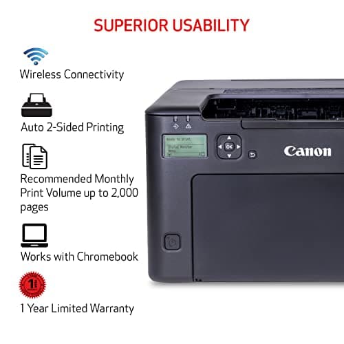 Canon imageCLASS LBP122dw - Monochrome Duplex Wireless Laser Printer, Single Function, Home Office, Mobile Ready, 30 PPM, Black 6