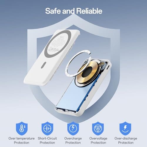 iWALK Qi2 Certified 15W Magnetic Wireless Power Bank, 10000mAh Portable Charger with Adjustable Stand & LED Display, Fast Charging for iPhone 16/15/14/13/12 Pro/Pro Max/Plus/Mini 6