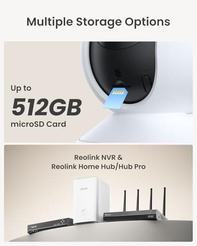 REOLINK 4MP 2K Indoor Camera E1, Plug-in Wireless WiFi 6 Security Camera, 360 Degree Pet Camera with Phone app, Baby Monitor with Person/Pet/Cry Detection, Night Vision, 2-Way Talk, Local Storage 8