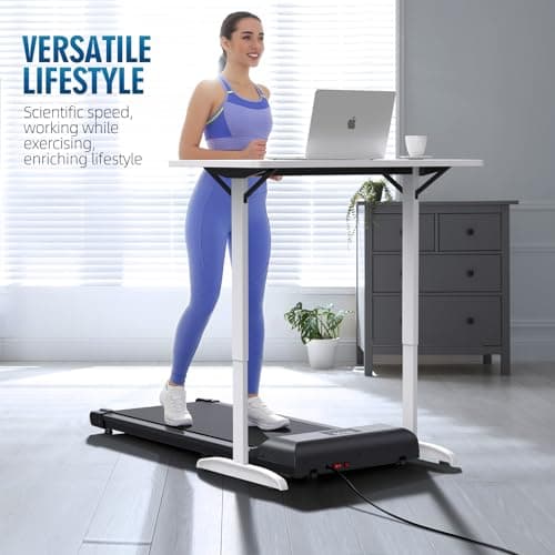 Sienfix Walking Pad，Under Desk Treadmill 2 in 1 Treadmills，Portable Walking Treadmill 2.5HP, 320lbs Max Weight Remote Control LED Display,Installation-Free Jogging Machine for Home/Office 6
