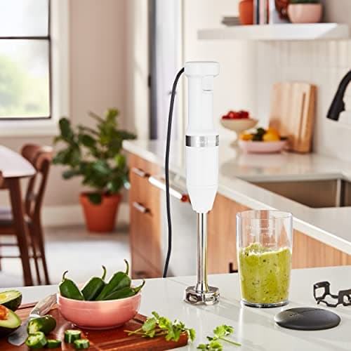 KitchenAid Variable Speed Corded Hand Blender KHBV53, White 5