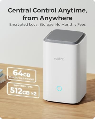 REOLINK 4K Dual-Lens 180° Outdoor Wireless Security Camera, ColorX Night Vision, Solar Cameras with Local Encrypted Storage, 5G/2.4GHz WiFi 6, No Subscription, Home Hub with 2X Argus 4 Pro 8