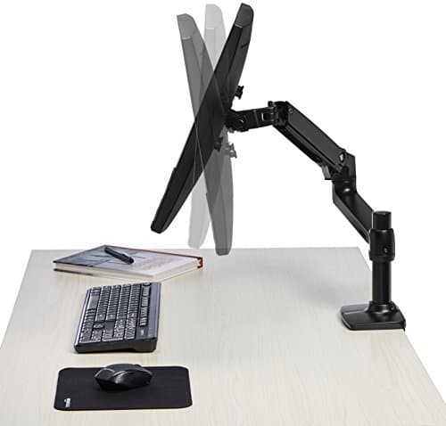 Amazon Basics Single Monitor Stand, Lift Engine Arm Mount, Black 5