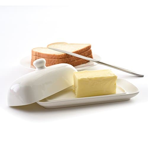 Norpro Porcelain Butter Dish with Lid 2