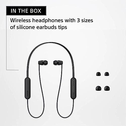 Sony WI-C100 Wireless in-Ear Bluetooth Headphones with Built-in Microphone, White 6