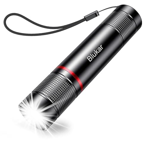 Blukar Flashlight Rechargeable, High Lumens Flashlight, Super Bright Small LED Flash Light- Zoomable, Adjustable Brightness, Long Lasting for Camping, Outdoors and Home Emergency