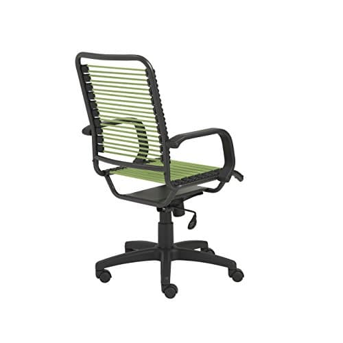 Euro Style Bradley Bungie Office Chair | Two-Lock Tilt with 360° Swivel | Adjustable Height | Blends Functionality for Home and Business Needs | Green with Graphite Frame and Black Base 6
