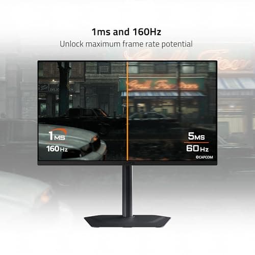 GIGABYTE - M27UP - 27" SS IPS Gaming Monitor - UHD 3840x2160-160Hz - 1ms GTG - AMD FreeSync Premium, G-SYNC Compatible - Dual Mode - Type C KVM - HDMI, DP, Type-C - Height and Tilt Adjustable -Black 4