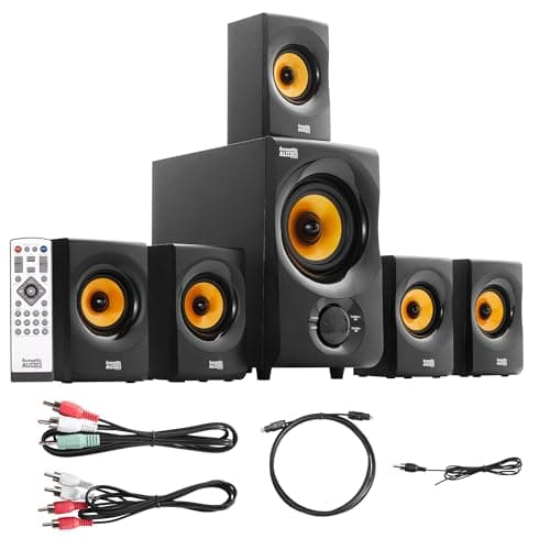 Acoustic Audio AA5170 Home Theater 5.1 Bluetooth Speaker System 700W with Powered Sub