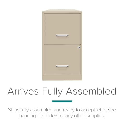 Lorell 14340 18 Deep 2-Drawer File Cabinet, Putty 7