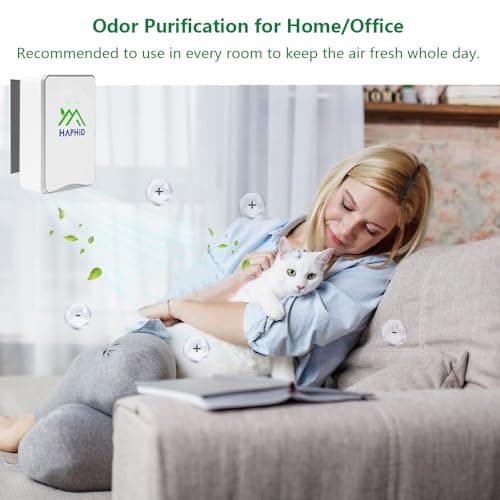 HAPHID Ionizer Air Purifier, Air Ionizer Plug In Ion Generator with Highest Output - Up to 32 Million Anions/Sec, Plug In Odrx & Ion Air Purifier for Purify: Odors, Pets Smell, Etc (5-Pack) 6