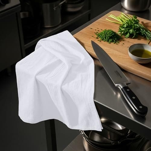 Utopia Kitchen White Flour Sack Towels [12 Pack - 28 x 28 Inch] 100% Cotton Tea Towels for Cleaning & Drying - Highly Absorbent Kitchen Dish Cloth 7