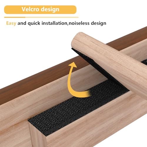 Natulliy Queen Bed Frames,Wood Platforms Bed with Headboard,Wooden Slats Support,No Box Spring Needed,Easy Assembly,Queen,Pine 8