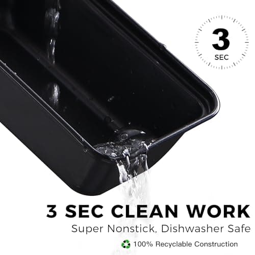 HONGBAKE Mini Loaf Pan for Baking Bread, 6 x 3.3 x 2 In Nonstick Small Banana Bread Tins Set of 3, Tiny Carbon Steel Meatloaf Pan - Dark Grey 5