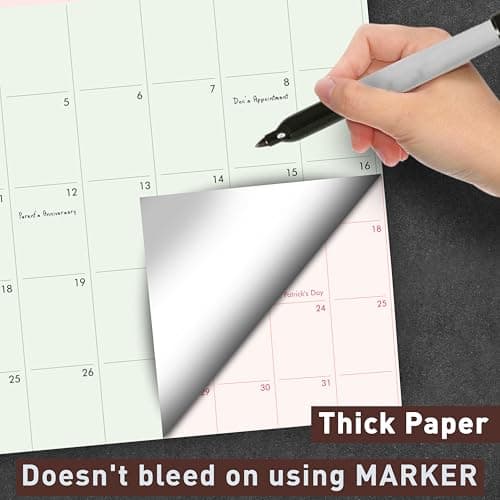 mudrit 2026 Wall Calendar,12 months large floral Calendar runs from Jan 2026 - Dec 2026, Spiral Bound for Office, Home, Business, School Appointment Planning: Size 12" X 17" 6