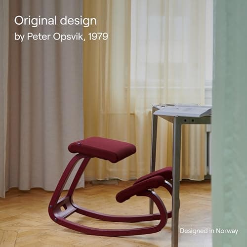 Varier Variable Natural/Black Ergonomic Kneeling Chair – Multi-Purpose Rocking Seat for Home, Office and Study – 10 Year Quality Guarantee 8