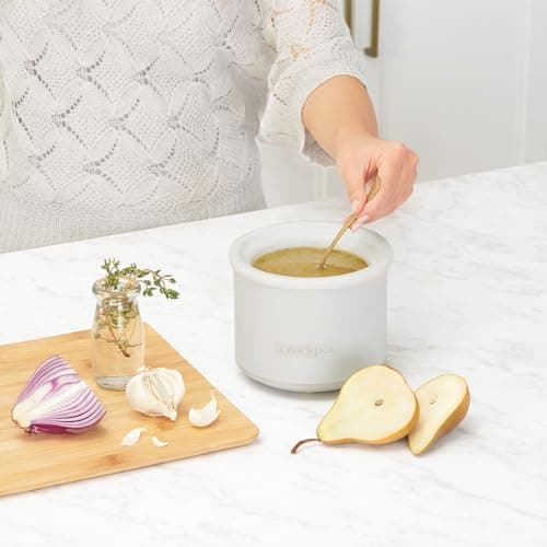 Crock-Pot 7 Quart Cook and Carry Slow Cooker with Touch Control, 4 Pre Programmed Settings, Removable Stoneware, and Locking Lid, Mushroom 6