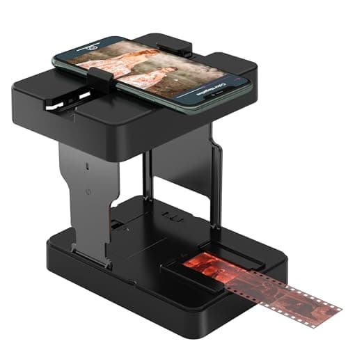 Mobile Film Scanner 35mm, Slide & Negative Scanner Slide Viewer Converts 35mm Slides & Negatives to Digital Photos