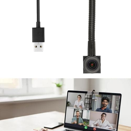 Middle Screen Webcam for Laptop 1080P 2MP CMOS 80 Degree Web Camera, Improve Eye Contact in Video Conferences